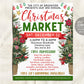 Christmas Market Flyer Editable Template