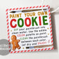 Paint Your Own Cookie Christmas Tags