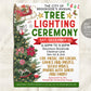 Christmas Tree Lighting Flyer Editable Template