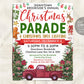 Christmas Parade Flyer Editable Template