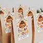 Little Turkey Birthday Favor Tags Editable Template, Thanksgiving Theme Party Thank You Treat Bag, Fall Autumn Gift Tags Printable Decor