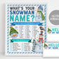 What&#39;s Your Snowman Name Game