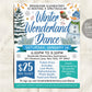 Winter School Dance Flyer Editable Template