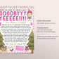 Pink Girl Elf Goodbye Letter Editable Template, End of Christmas Farewell Note from Elf, Christmas Activity Winter Traditions Note To Kids