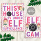 Pink Girl Elf Surveillance And Camera Sign