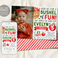 Apple Birthday Invitation With Photo Editable Template