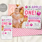 Fall Apple First Birthday Invitation With Photo Editable Template