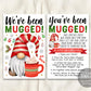 We&#39;ve Been Mugged Christmas Game Editable Template