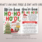 We've Been Ho Ho Ho'd Christmas Game Editable Template, Santa I've Been Ho Ho Ho'd Sign And Instructions Kit, Neighborhood Neighbor Gifts