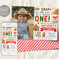 Oh Snap First Birthday Invitation With Photo Editable Template