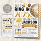 New Years Eve Birthday Invitation Editable Template