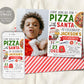 Pizza With Santa Invitation With Photo Editable Template