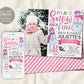 Snowman Birthday Invitation With Photo Editable Template