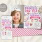 Princess Tea Party Birthday Invitation With Photo Editable Template