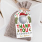 Christmas Golf Favor Tags Editable Template