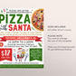 Pizza with Santa Flyer Editable Template, Christmas Pizza Santa Fundraiser Invitation, Pictures With Santa Holiday Church School PTO PTA