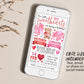 Valentines Day Joint Siblings Birthday Invitation With Photo Editable Template, Our Little Sweethearts Party Invite, Valentine Girls Sisters