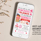 Pancakes and Pajamas Birthday Invitation With Photo Editable Template, Valentines Day Flapjacks And PJs Party Invite, Breakfast Brunch Evite