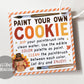 Paint Your Own Cookie Thanksgiving Tags Editable Template