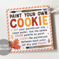 Paint Your Own Cookie Fall Tags