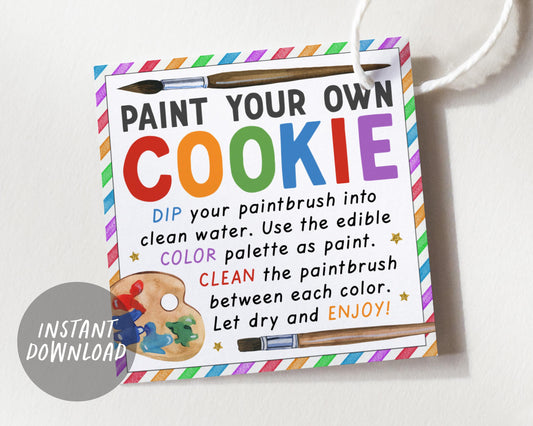 Paint Your Own Cookie Tags