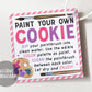 Paint Your Own Cookie Tags