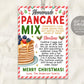 Pancake Mix in a Jar Gift Tag Editable Template