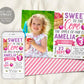 Apple Birthday Invitation With Photo Editable Template