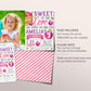 Apple Birthday Invitation With Photo Editable Template, Girl Sweet To The Core Party Invite, Apple of Our Eye Fall Evite, Bushel of Fun