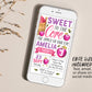 Apple Birthday Invitation With Photo Editable Template, Girl Sweet To The Core Party Invite, Apple of Our Eye Fall Evite, Bushel of Fun