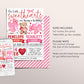 Valentines Day Joint Siblings Birthday Invitation Editable Template, Our Little Sweethearts Party Invite, Valentine Girls Sisters Evite