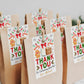 Christmas Milk and Cookies Favor Tags Editable Template, Holiday Cookie Decorating Birthday Party Thank You Gift Tag, Gingerbread Man Treat