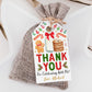Christmas Milk and Cookies Favor Tags Editable Template