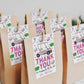 Golf Birthday Party Favor Tags Editable Template, Girl Pink Lets Par-Tee Masters Party Thank You Treat Bag, Golf Cart Golf Ball Gift Tags