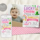 Lucky Charm Birthday Invitation With Photo Editable Template