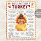 Thanksgiving Game Who Is Most Like The Turkey Printable