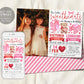 Valentines Day Joint Siblings Birthday Invitation With Photo Editable Template