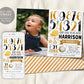 Countdown to One 1st Birthday Invitation With Photo Editable Template