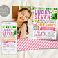 Lucky Seven 7th Birthday Invitation With Photo Editable Template