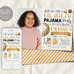 New Year Eve Pajama Party Invitation With Photo Editable Template