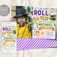 Mardi Gras Birthday Invitation With Photo Editable Template