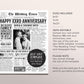 Back in 1991 33rd 34th 35th Anniversary Gift Newspaper Editable Template, Personalized 33 34 35 Year Wedding For Parents Husband Or Wife