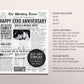 Back in 1996 28th 29th 30th Anniversary Gift Newspaper Editable Template, Personalized 28 29 30 Year Wedding For Parents Husband Or Wife