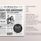 Back in 2000 24th 25th 26th Anniversary Gift Newspaper Editable Template, Personalized 24 25 26 Year Wedding For Parents Husband Or Wife