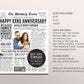 Back in 2003 21st 22nd 23rd Anniversary Gift Newspaper Editable Template, Personalized 21 22 23 Year Wedding For Parents Husband Or Wife