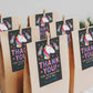 Unicorn Pizza Favor Tags Editable Template, Chalkboard Pizzeria Unicorn Birthday Party Thank You Gift Tag, Rainbow Printable Girl Hearts