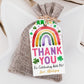 St Patricks Day Rainbow Birthday Party Favor Tags Editable Template