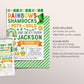 St Patrick's Day Birthday Invitation Editable Template, Rainbows Shamrock Pots of Gold Party Invite Evite, St Patty's Day Lucky Charm Irish