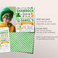 Shamrock Birthday Invitation With Photo Editable Template, St Patrick's Day Birthday Party Invite Evite, Our Little Shamrock St Paddy's Day