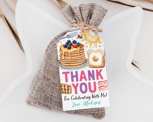 Rise and Shine Birthday Party Favor Tags Editable Template